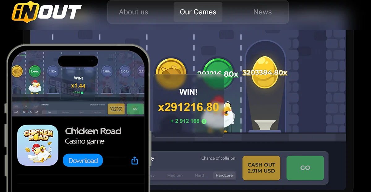 Chicken Road Mobile App Banner